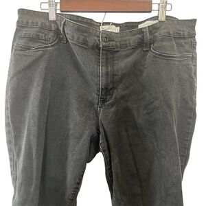Jessica Simpson Kiss Me Skinny Jeans Black Size 20W Cotton Stretch Inseam 29"